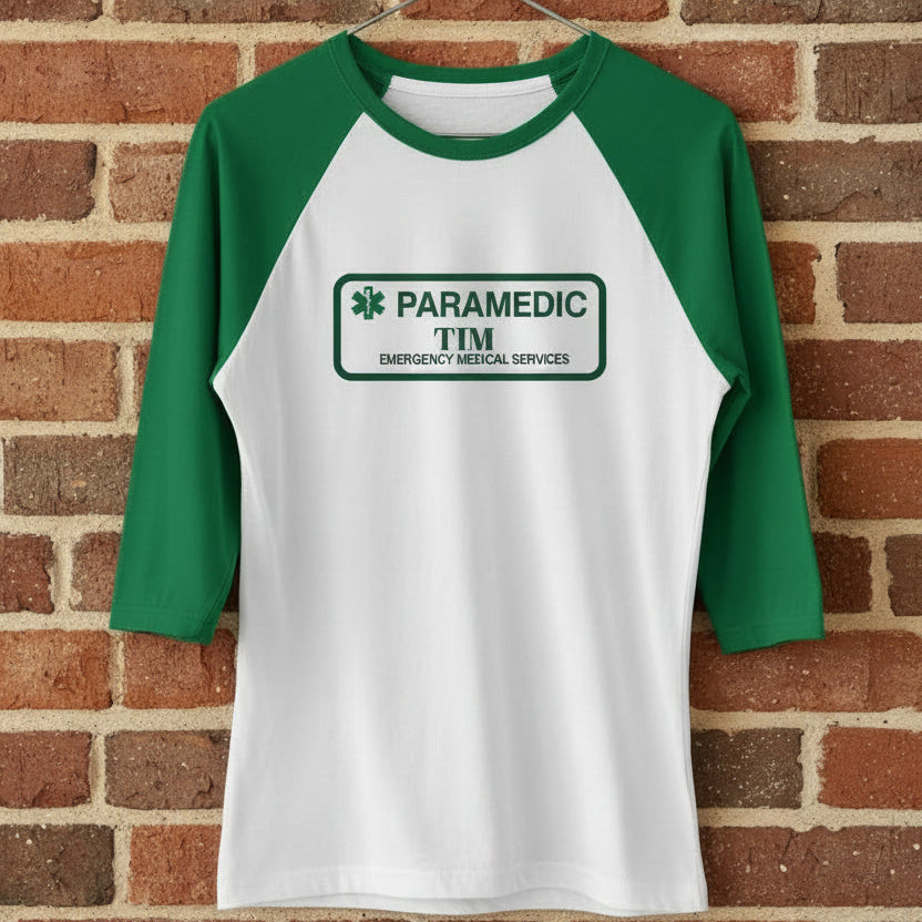 Unisex 3\4 Sleeve Paramedic T-shirt