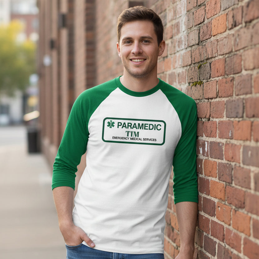 Unisex 3\4 Sleeve Paramedic T-shirt