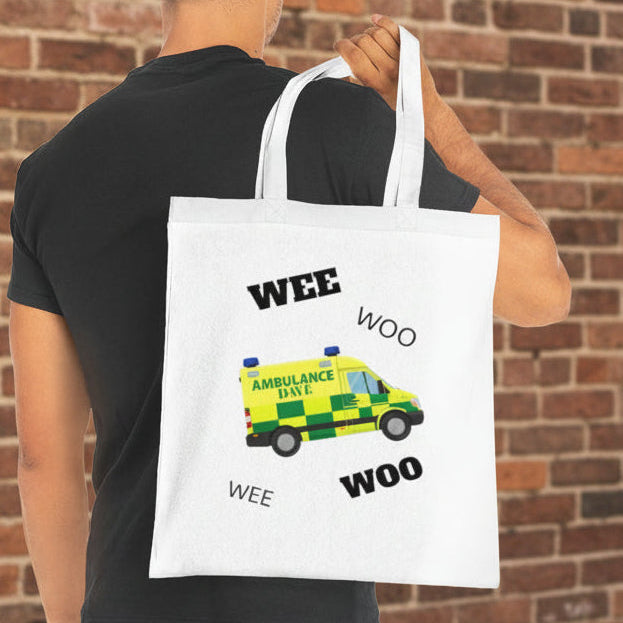 Ambulance WEE WOO Tote | Cotton Tote Bag