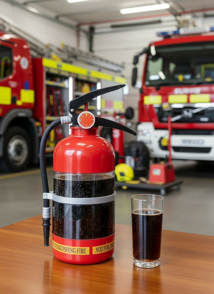 Fire Extinguisher Drink Dispenser