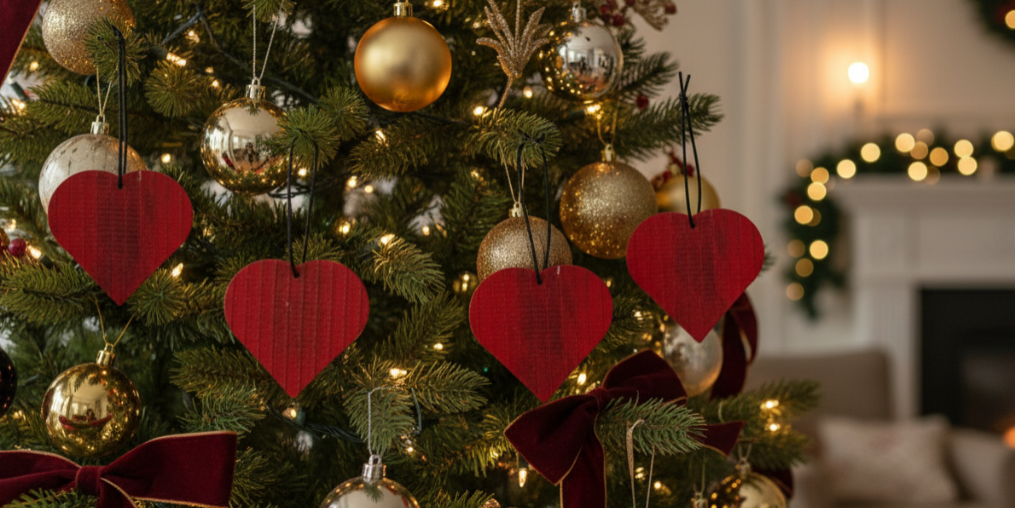 Rescued & Recycled – Unique Fire Hose Heart Christmas Tree Ornament