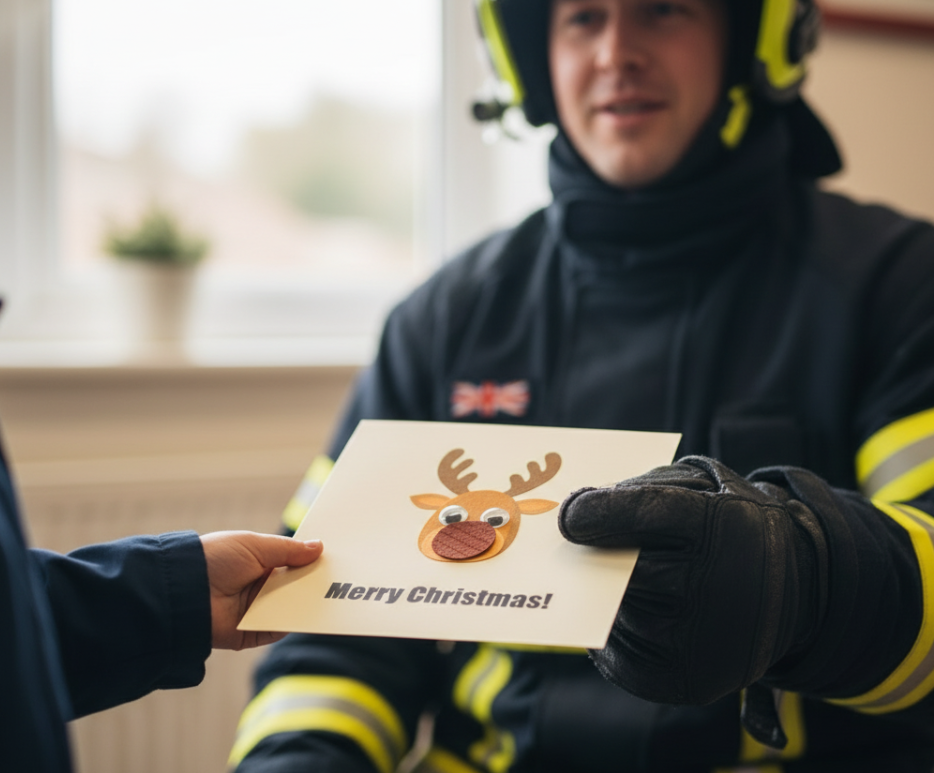 From Fire to Festive – Eco-Friendly Christmas Card Crafted from Decommissioned Fire Hose