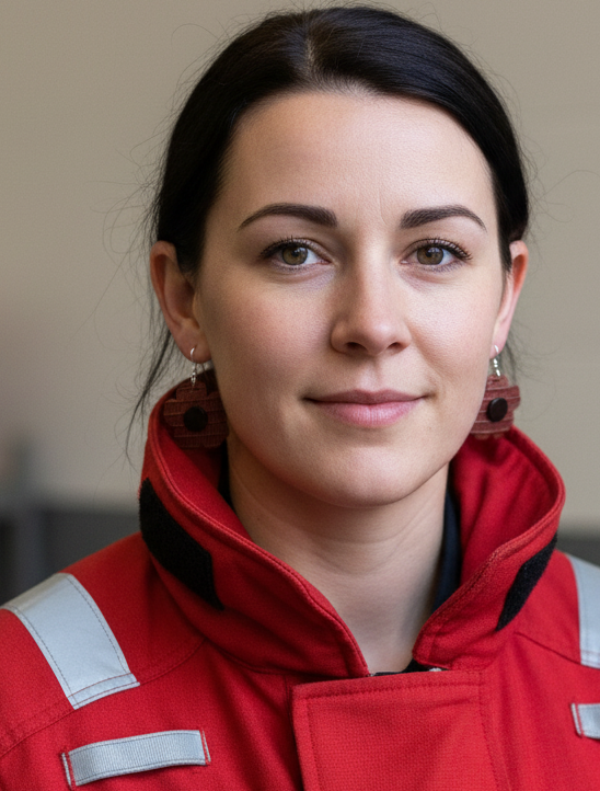 Hose to Bloom – Handmade Poppy Flower Earrings from Upcycled Fire Hose