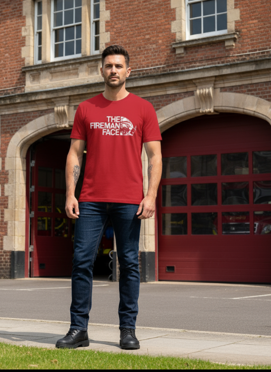 Face of a Hero – Unisex Fireman Graphic T-Shirt