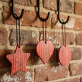 3 Upcycled Fire Hose Christmas Ornaments