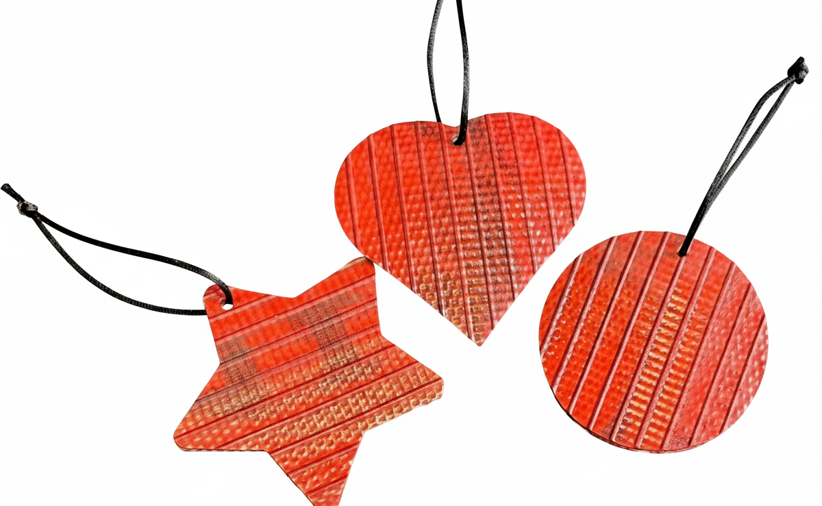 From Fire to Festive – 3 Upcycled Fire Hose Christmas Ornaments