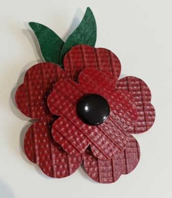 Bloom with Purpose – Handmade Flower Brooch Jewellery from Recycled Fire Hose