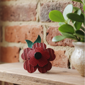 Handmade Red Flower Brooch