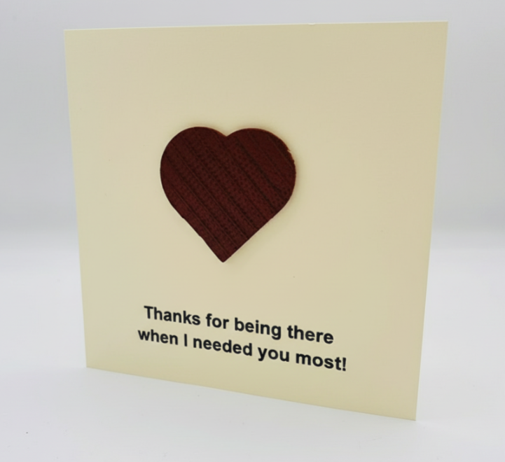 From Fire to Friendship – Eco-Friendly Firefighter Thank You Card Crafted from Decommissioned Fire Hose
