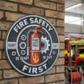 Round wall Fire Safety Decoration