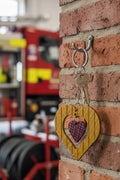 Eco-Friendly Heart Yellow Keyring