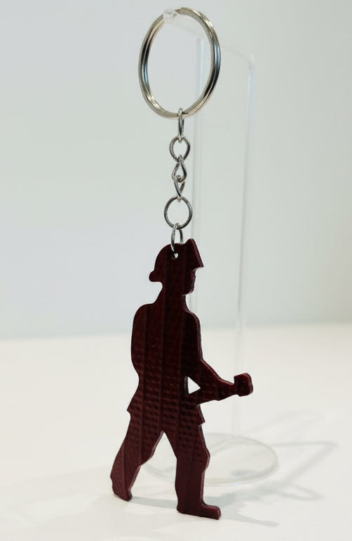 Eco-Friendly Keyring - Firefighter Keychain - Crafted from Decommissioned Fire Hose