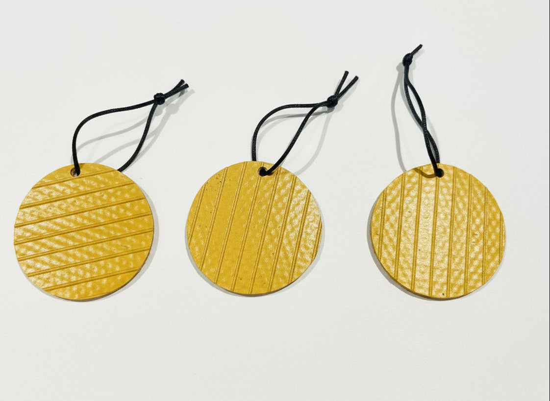 Rescued & Recycled – Eco Circle Baubles, Sustainable Christmas Tree Decorations