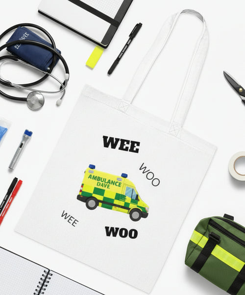 Ambulance WEE WOO Tote | Cotton Tote Bag