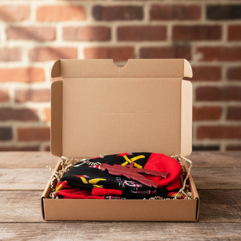 Firefighter Gift Set – Socks & Key Chain