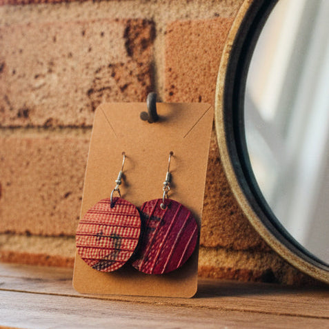 Handmade Retro Earrings - Ex Fire-Hose