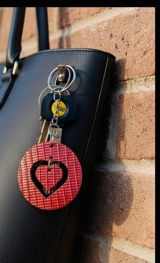 Ex-Fire Hose Heart Key chain