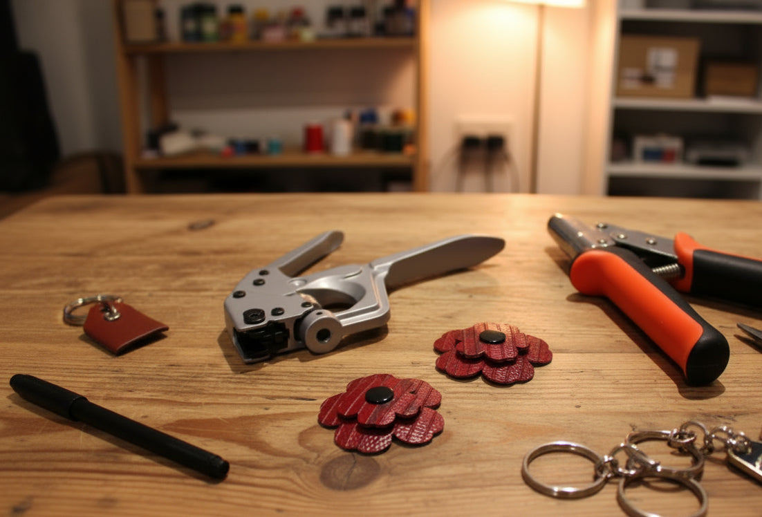 Handmade Flower Keyring - Ex-Fire Hose