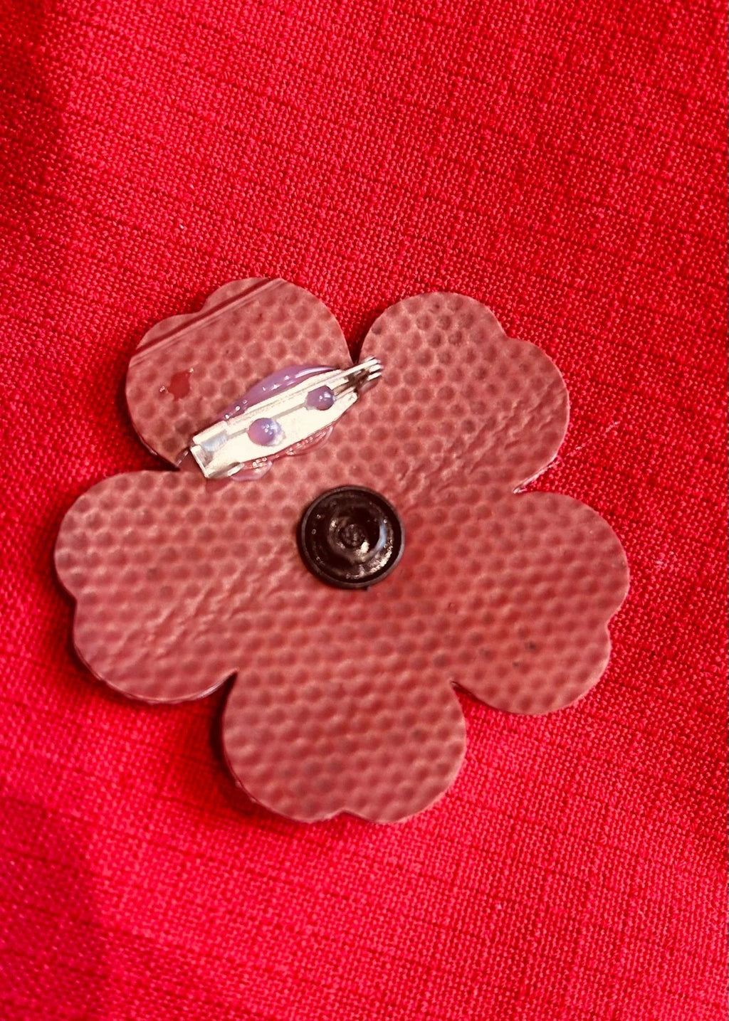 Handmade Flower Brooch Jewellery from Recycled Fire Hose