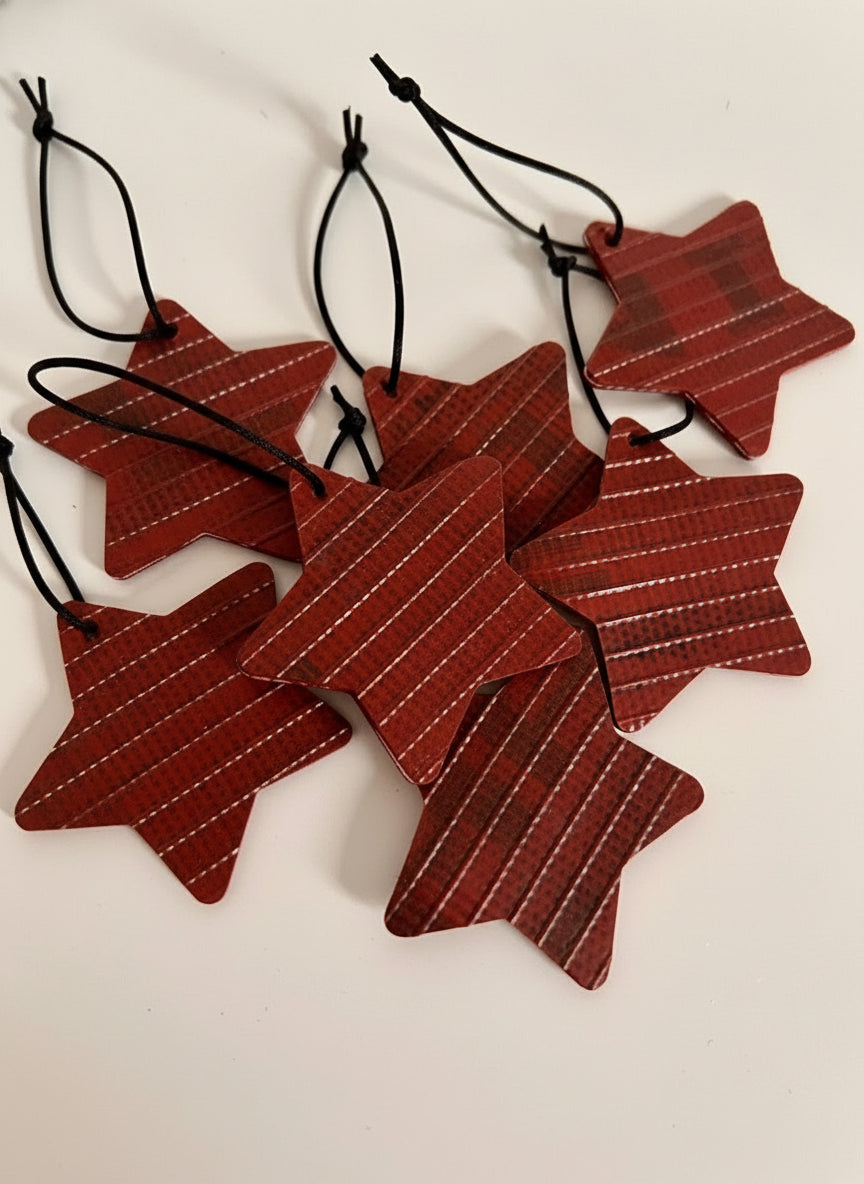 Eco-Friendly Christmas Tree Star & Baubles – Handmade from Recycled Fire Hose