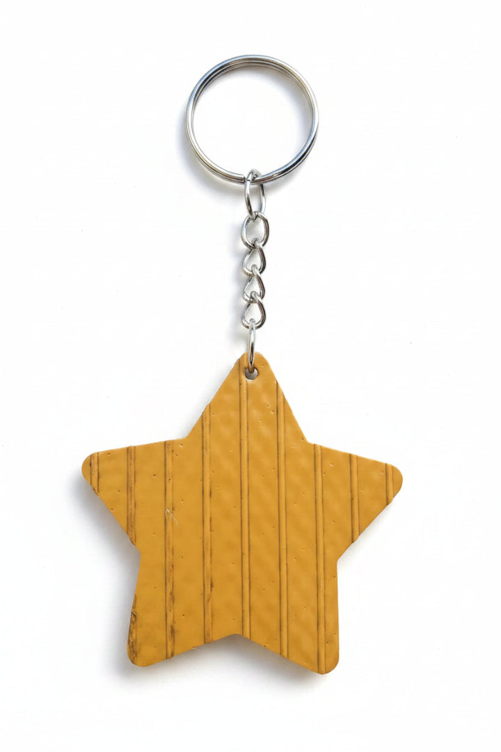 Yellow/ Red Ex-Fire Hose - Star Key Chain