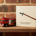 Eco-Friendly Firefighter Retirement Card