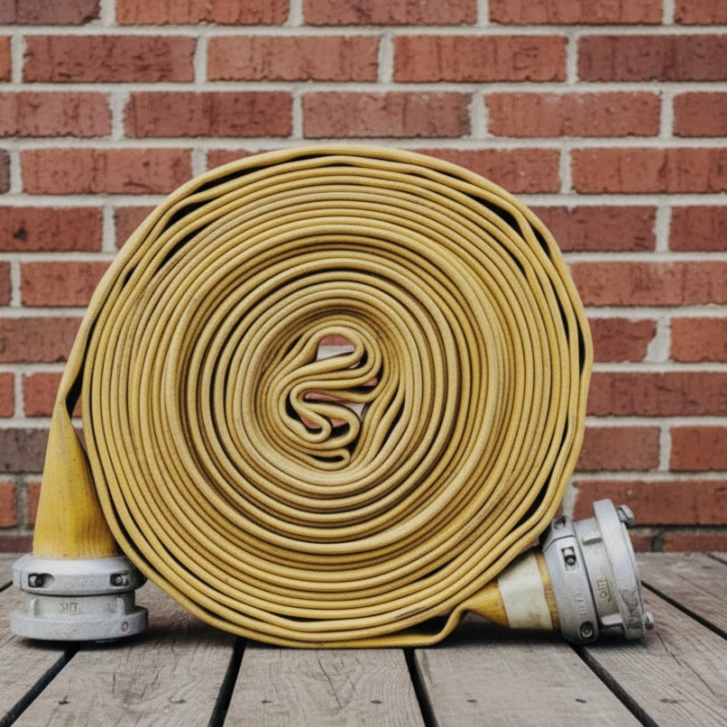 Ex-Fire Hose Yellow Flower Key Chain