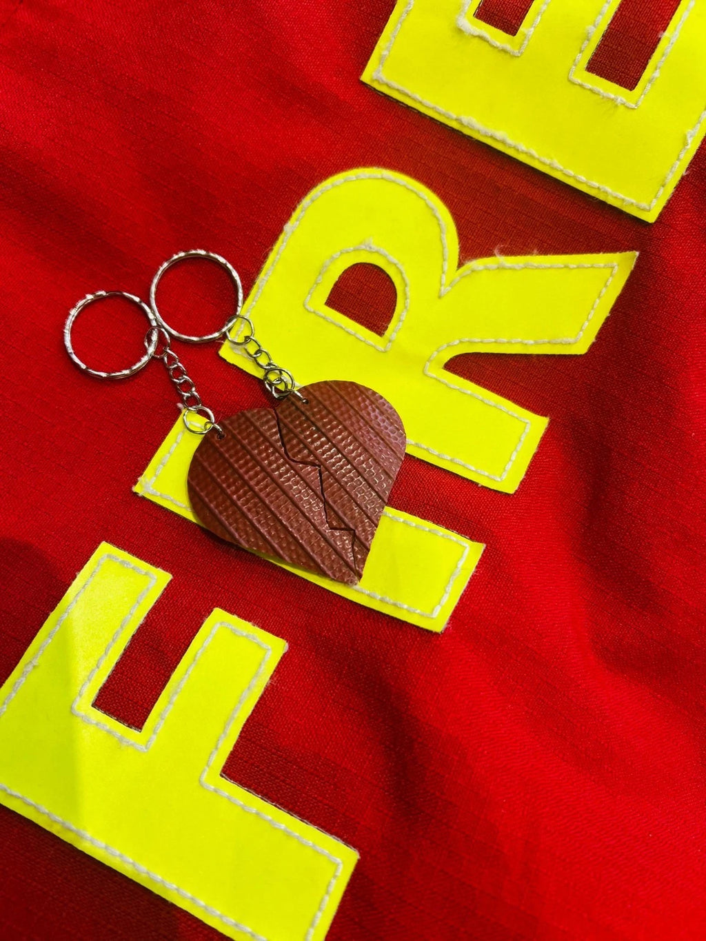 Eco-Friendly Friendship Keychains – Handmade from Decommissioned Fire Hose