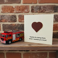 Eco-Friendly Firefighter Thank You Card